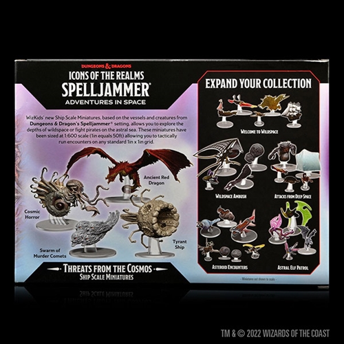 DnD - Threats from the Cosmos - Ship Scale Miniatures - Spelljammer - Icons of the Realms Premium DnD Figur